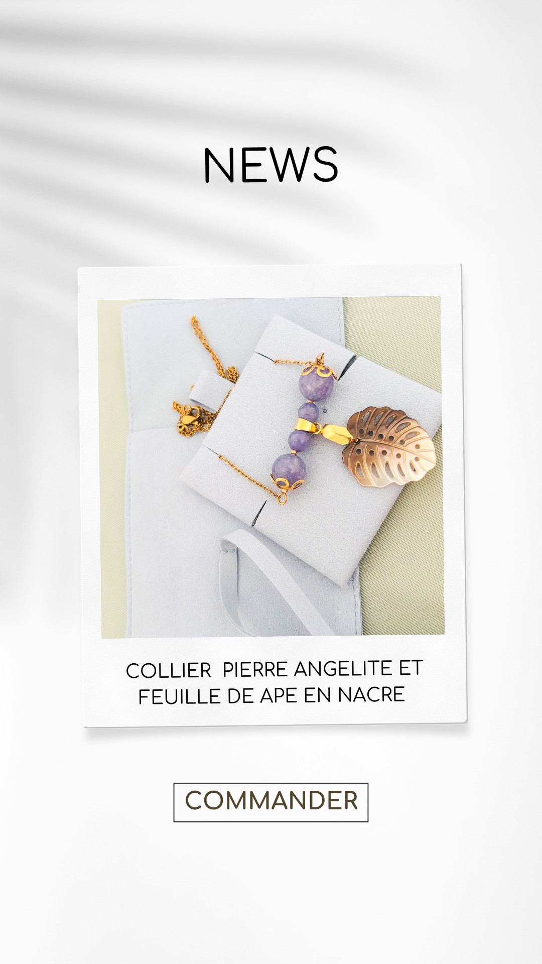 Collier Ape avec perle