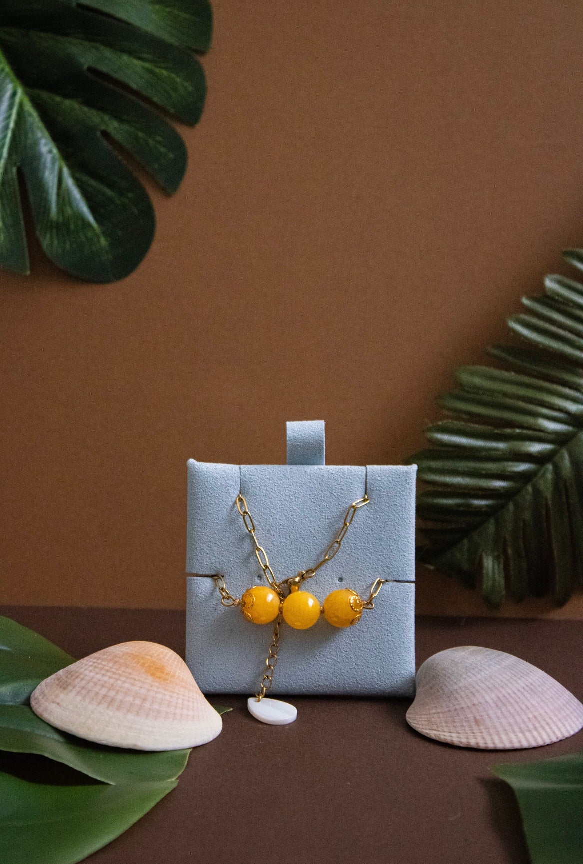 Bracelet chaîne Jade jaune